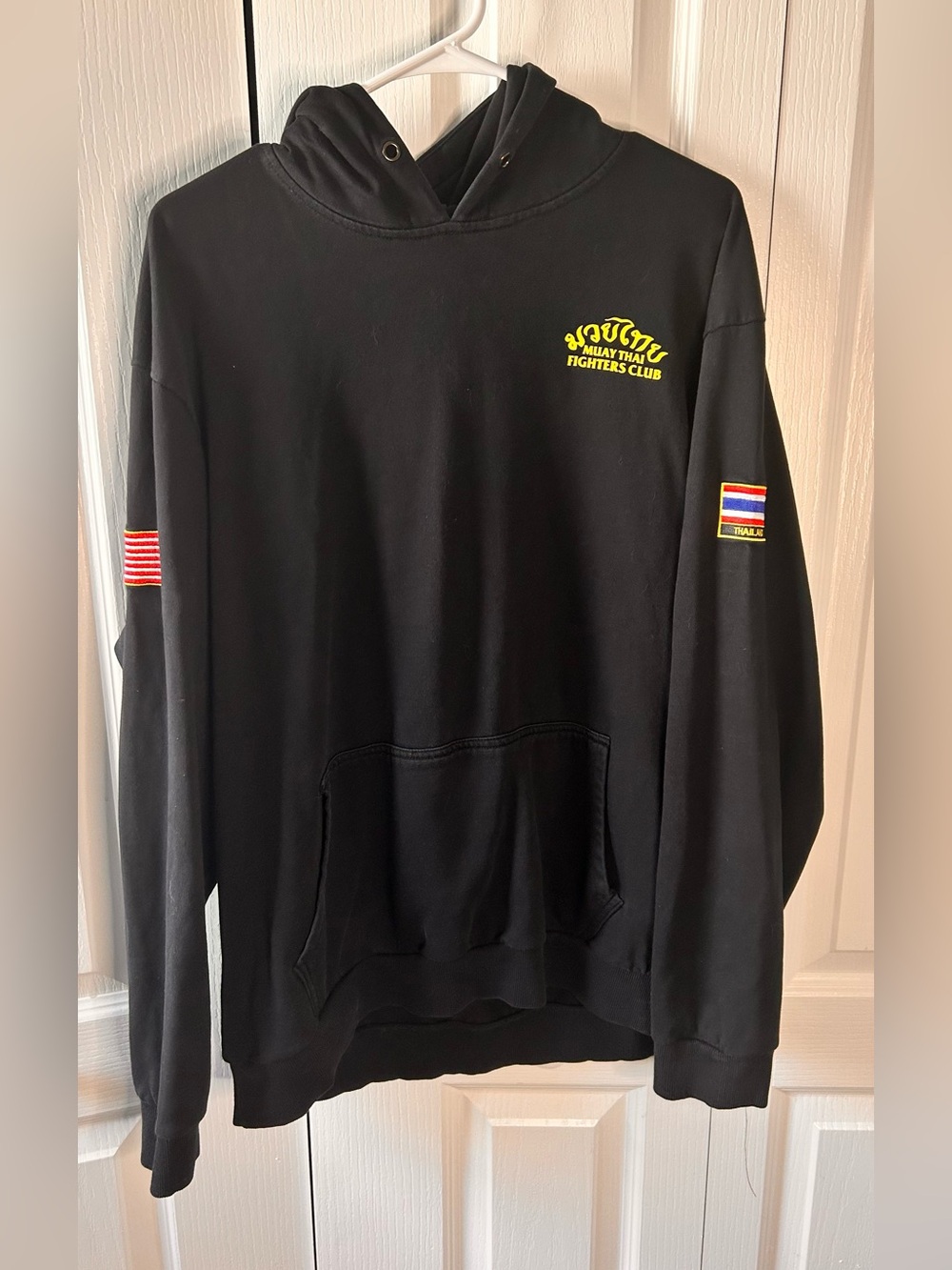 Kill Crew Porrada Series Hoodie Mens XL Blue Muay Thai Fighters Club Pullover
